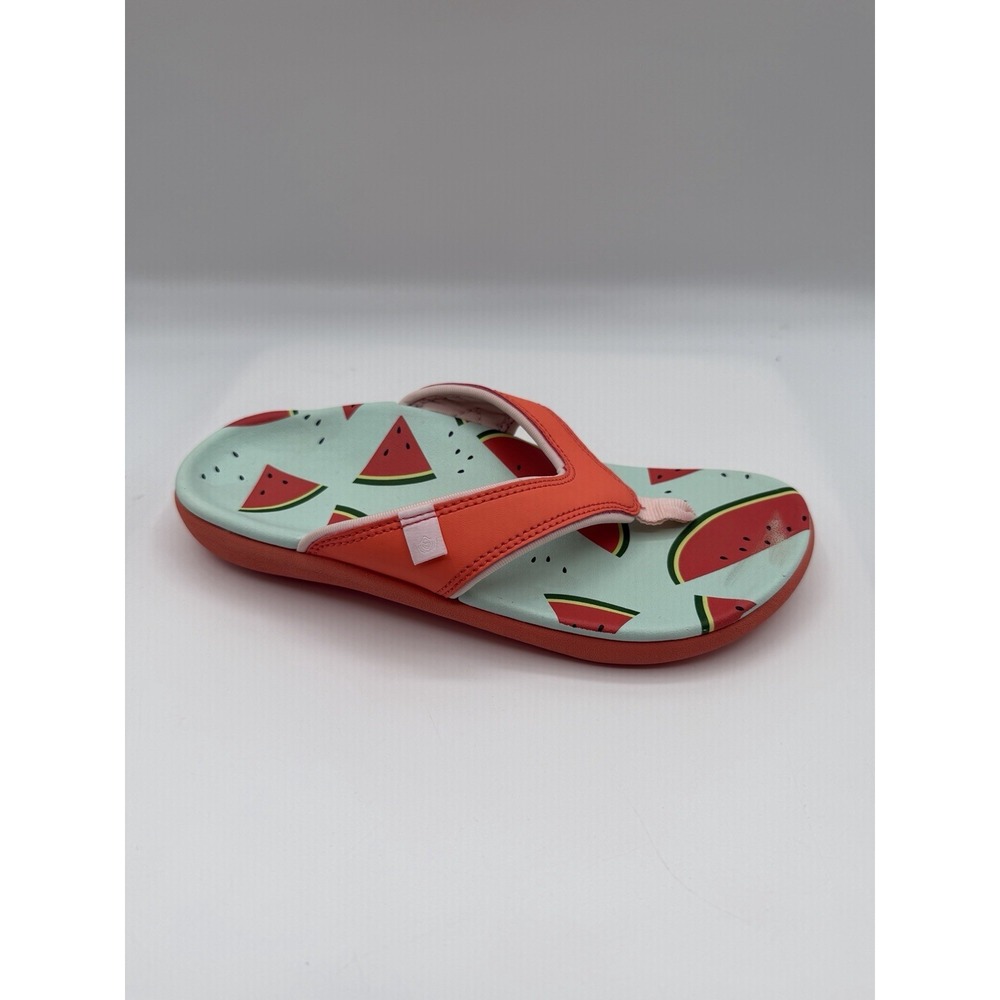 Spenco Yumi Fruitopia Watermelon Flip Flops,Women's 5B,Orthotic Thong,NEW/DEFS